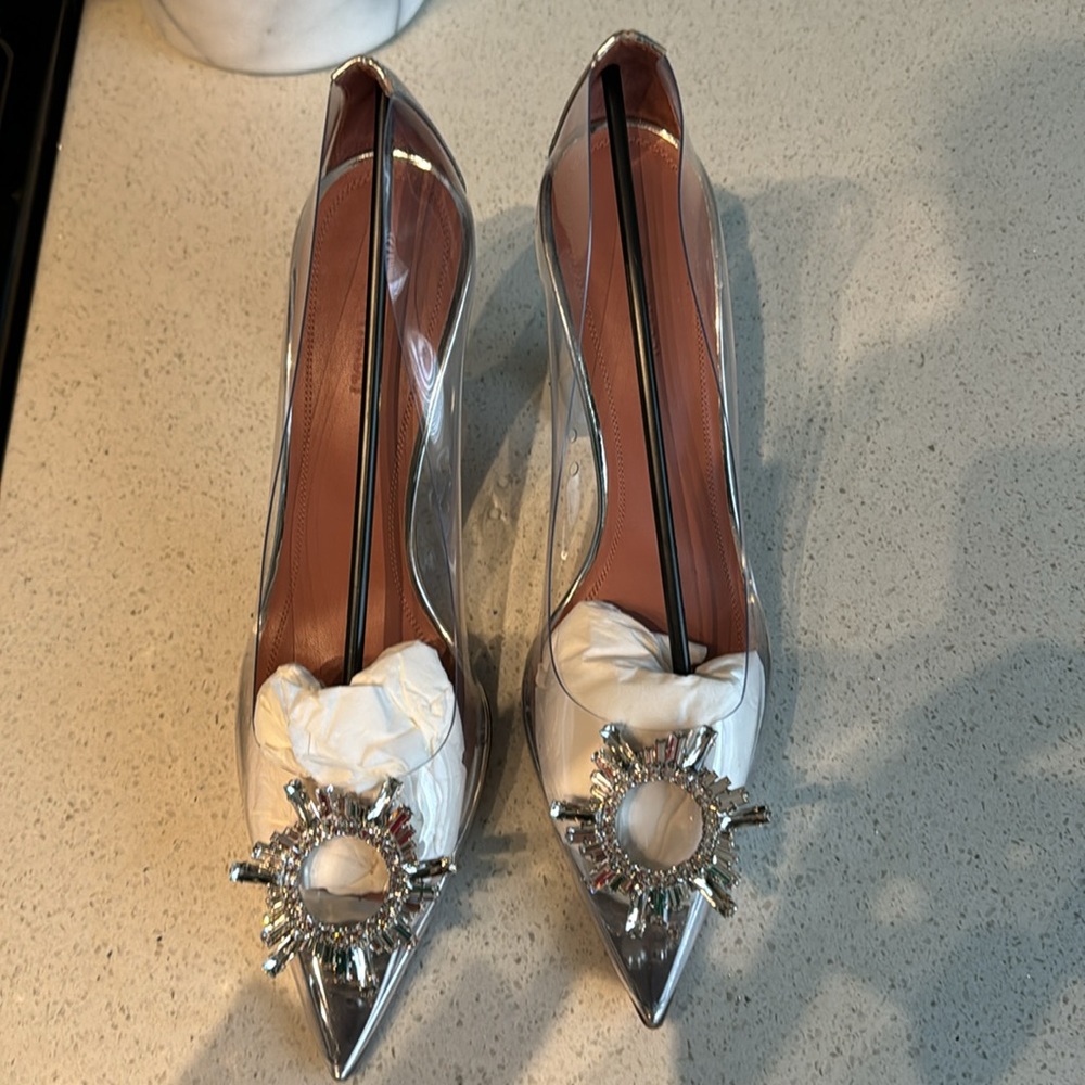 Amina Muaddi Begum Glass Pump